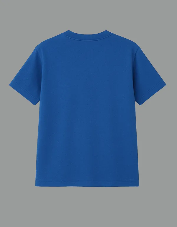Royal_Blue_Universal_Cat_Printed__Regular_Fit_T-Shirt_|_For_Unisex