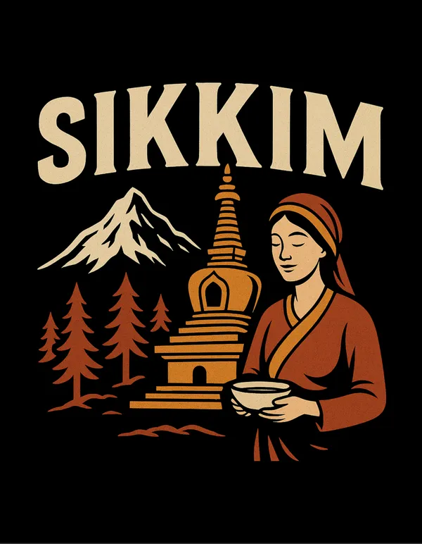 Black_Sikkim_Printed_Cotton_Regular_Fit_T-Shirt_|_For_Men