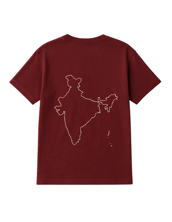 Maroon_Bharat_Printed_Cotton_Regular_Fit_T-Shirt_|_For_Men