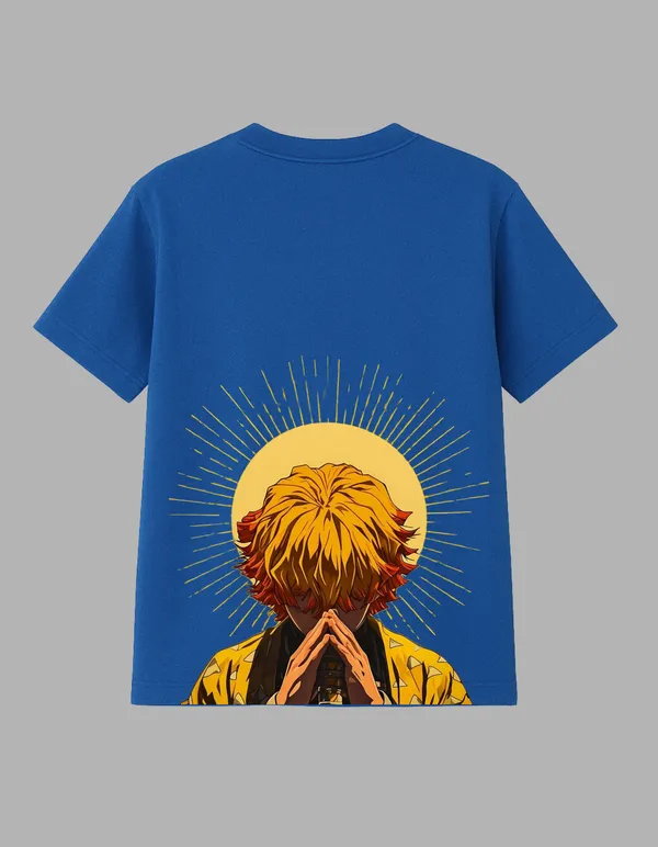 Royal_Blue_Zenitsu_Printed__Regular_Fit_T-Shirt_|_For_Unisex