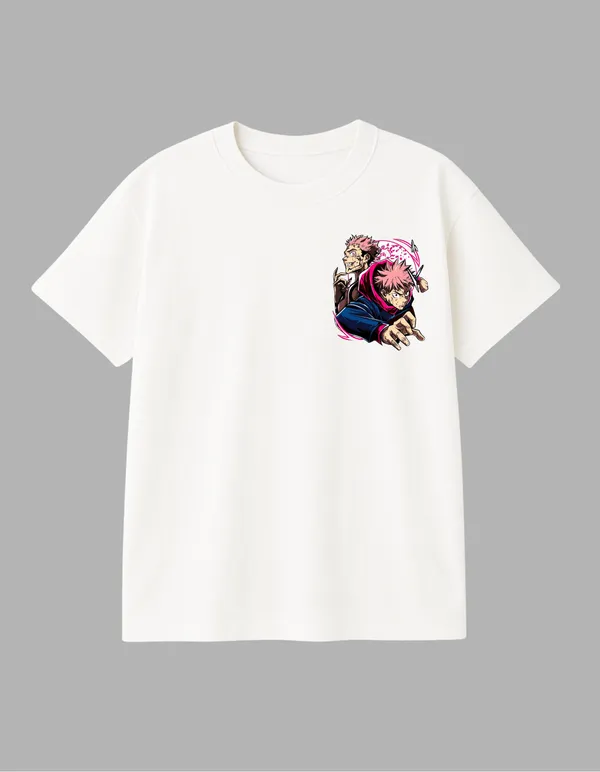 White_Itadori_X_Sukuna_Printed__Oversized_Fit_T-Shirt_|_For_Unisex