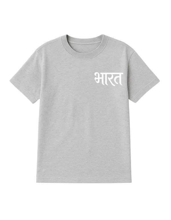 Grey_Bharat_Printed_Cotton_Regular_Fit_T-Shirt_|_For_Men