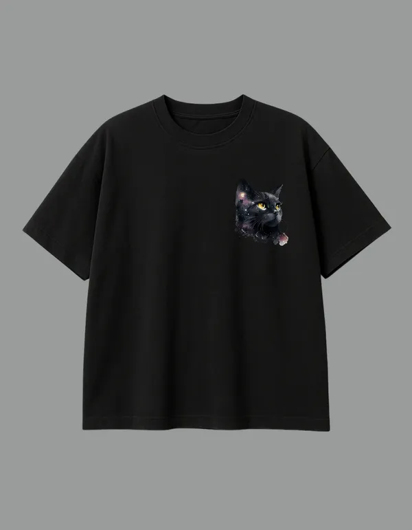 Black_Universal_Cat_Printed__Regular_Fit_T-Shirt_|_For_Unisex
