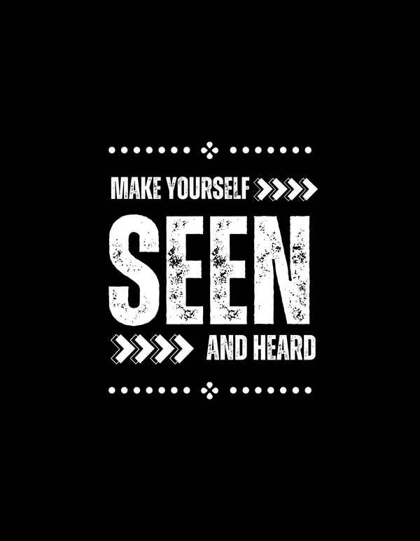Black_Make_Yourself_Seen_And_Heard_Printed__Regular_Fit_T-Shirt_|_For_Unisex
