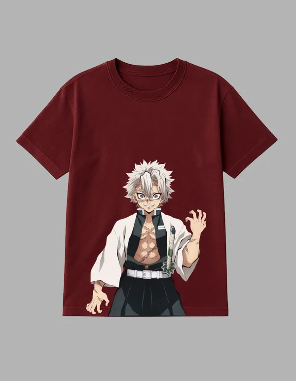Maroon_Sanemi_Printed__Regular_Fit_T-Shirt_|_For_Unisex