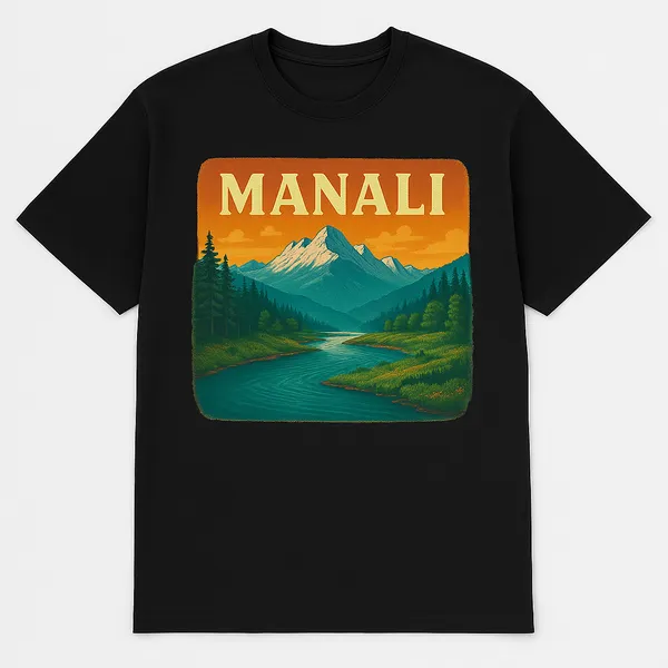 Black_Manali_Printed_Cotton_Oversized_Fit_T-Shirt_|_For_Men