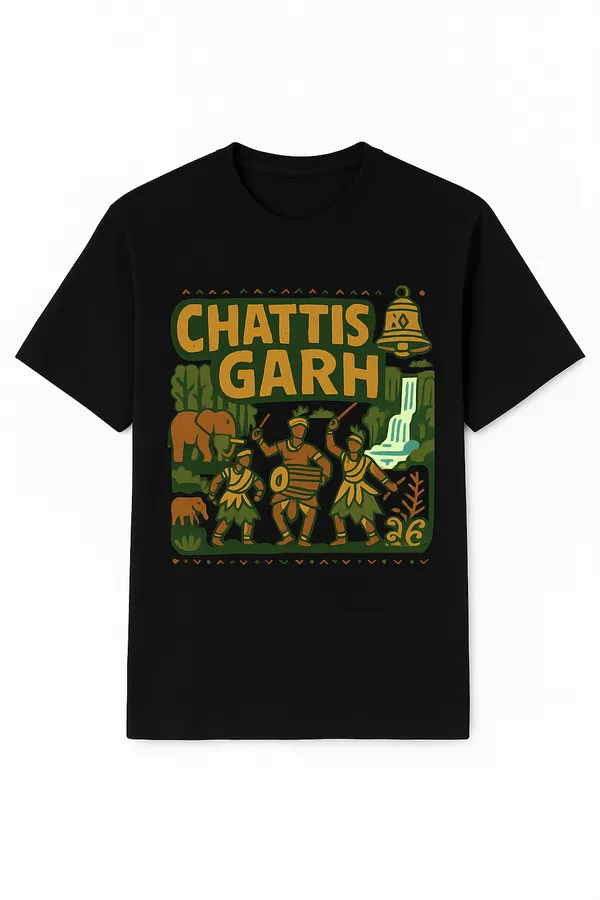 Black_Chattisgarh_Printed_Cotton_Regular_Fit_T-Shirt_|_For_Men