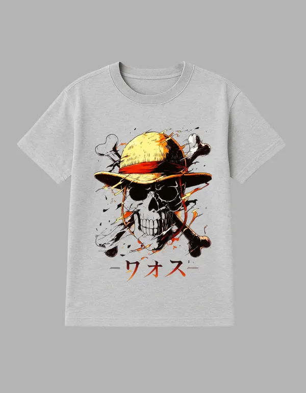 Grey_Mugiwara_No_Ichimi_Printed__Regular_Fit_T-Shirt_|_For_Unisex