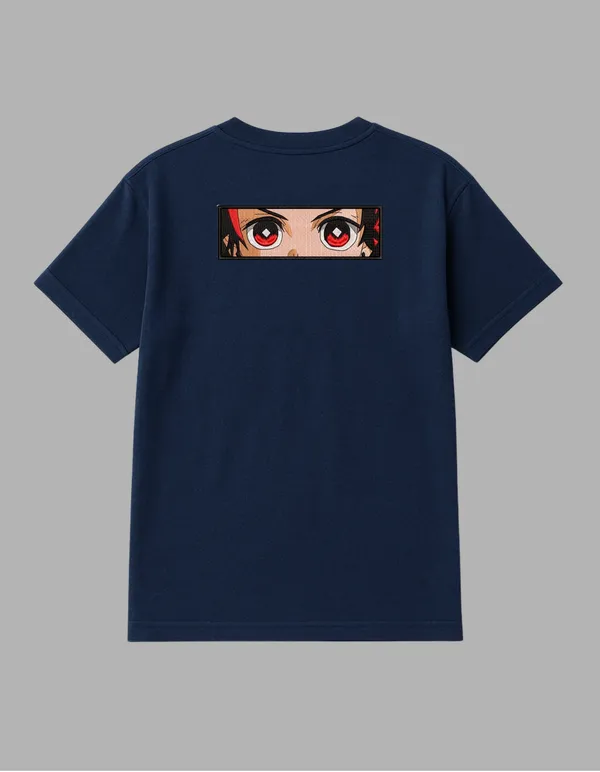Navy_Blue_Tanjiro_Kamado_Printed__Regular_Fit_T-Shirt_|_For_Unisex