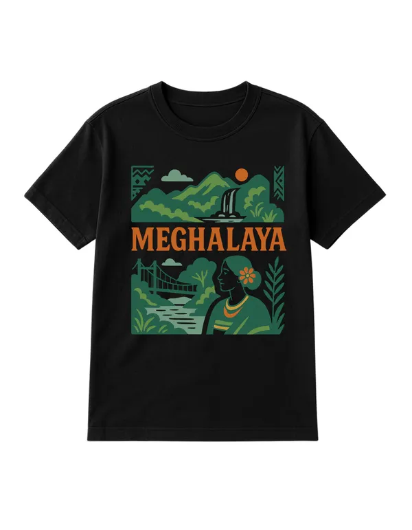 Black_Meghalaya_Printed_Cotton_Oversized_Fit_T-Shirt_|_For_Men