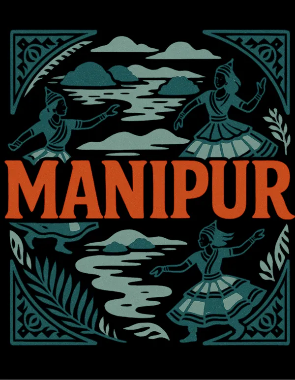Black_Manipur_Printed_Cotton_Regular_Fit_T-Shirt_|_For_Men