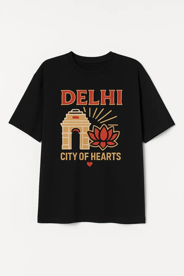 Black_Delhi_Printed_Cotton_Oversized_Fit_T-Shirt_|_For_Men