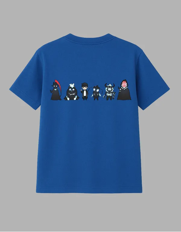 Royal_Blue_Solo_Levelling_Printed__Regular_Fit_T-Shirt_|_For_Unisex