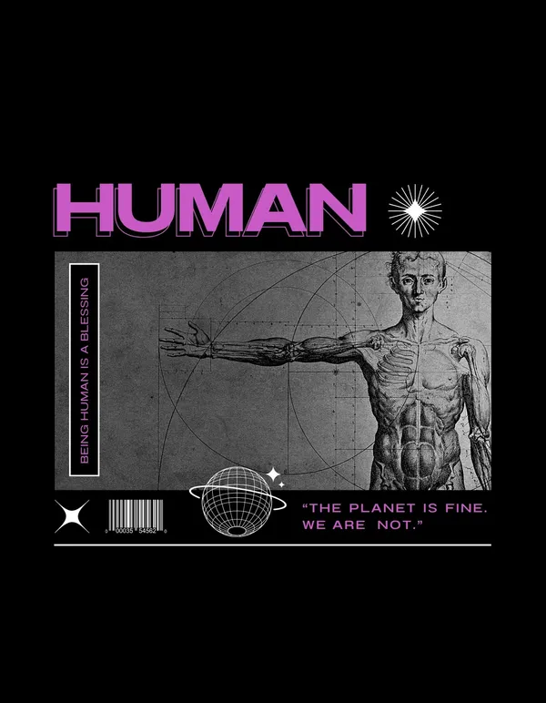 Black_Human_Printed_Cotton__Regular_Fit_Sleeveless_T-Shirt_|_For_Unisex