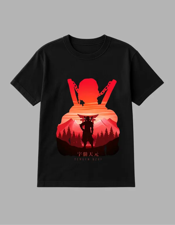 Black_Tengen_Sama_Printed__Regular_Fit_T-Shirt_|_For_Unisex
