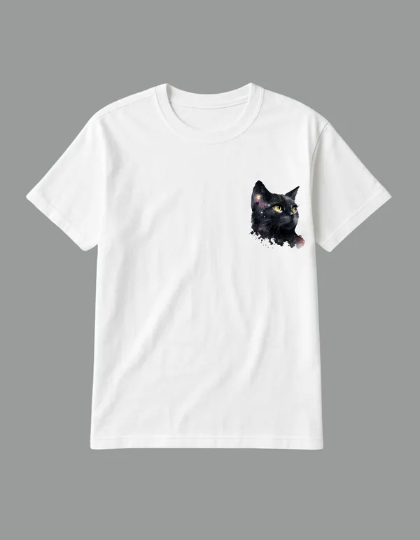 White_Universal_Cat_Printed__Regular_Fit_T-Shirt_|_For_Unisex