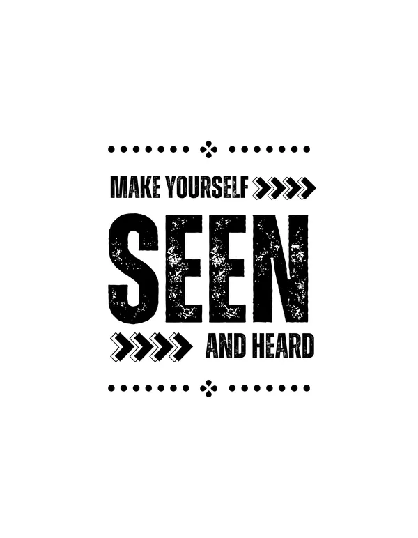 White_Make_Yourself_Seen_And_Heard_Printed__Regular_Fit_T-Shirt_|_For_Unisex