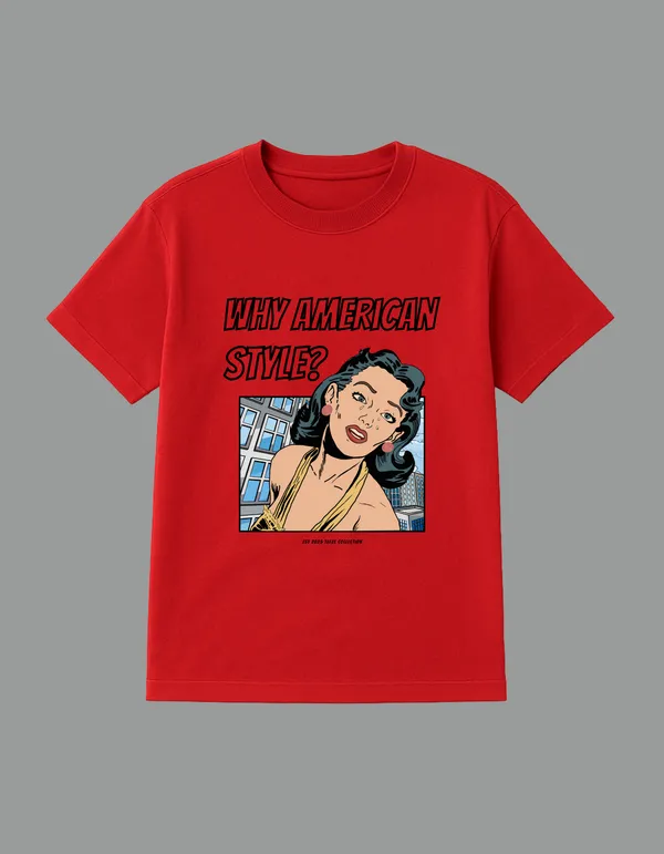 Red_Why_American_Style_Printed__Regular_Fit_T-Shirt_|_For_Unisex