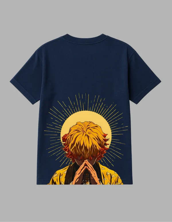Navy_Blue_Zenitsu_Printed__Regular_Fit_T-Shirt_|_For_Unisex