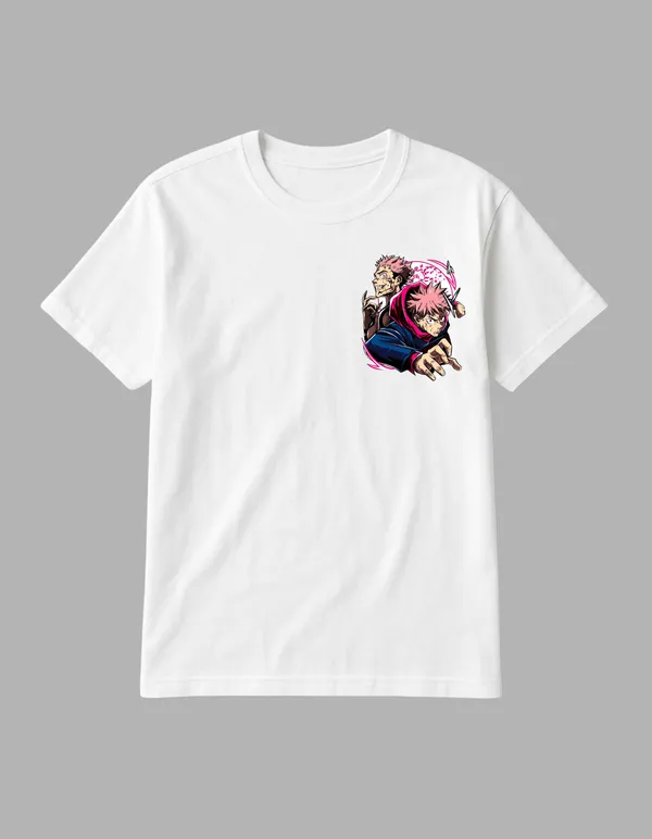 White_Itadori_X_Sukuna_Printed__Regular_Fit_T-Shirt_|_For_Unisex