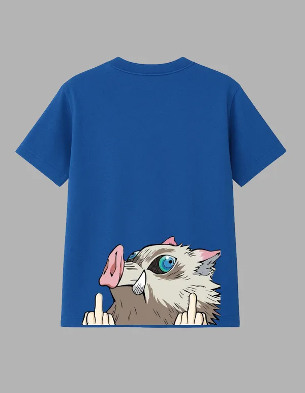 Royal_Blue_Inosuke_Printed__Regular_Fit_T-Shirt_|_For_Unisex