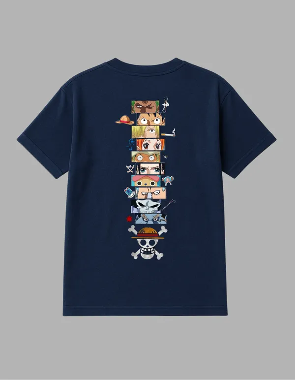 Navy_Blue_Mugiwara_Nakama_Printed__Regular_Fit_T-Shirt_|_For_Unisex