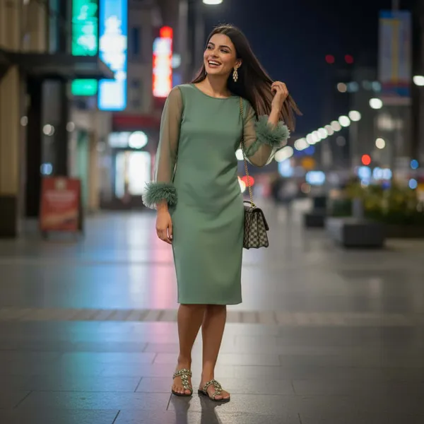 Feather_Cuff_Sage_Dress