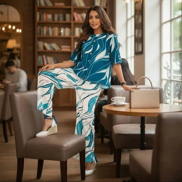 Teal_Abstract_Leaf_Co_Ord_Set