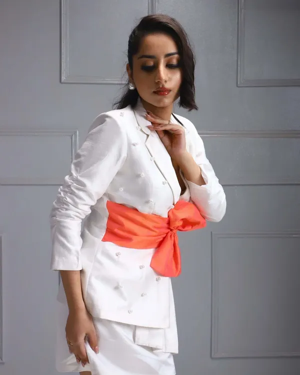 White_&_Red_Premium_Glamorous_Raw_Silk_Co-Ord_Set_For_Women