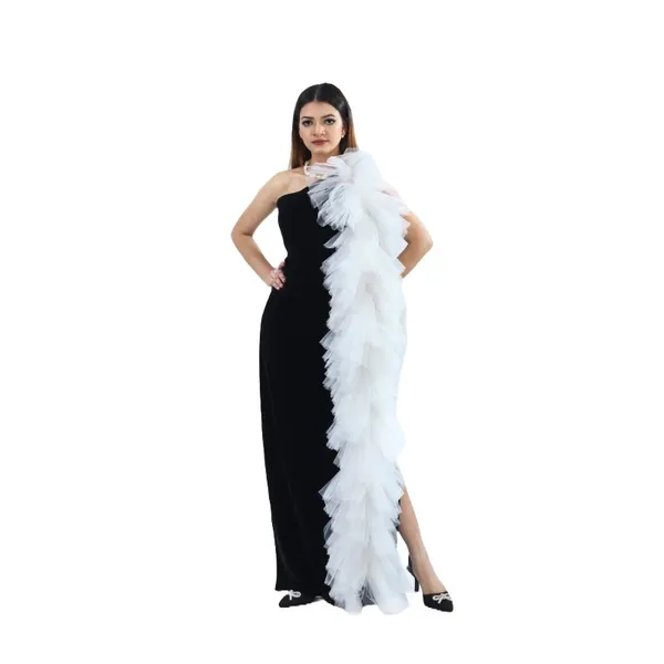 Black_Premium_Glamorous_Satin_Dress_For_Women