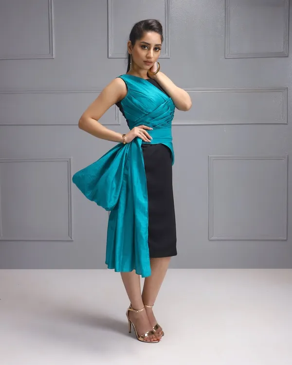 Black_Premium_Glamorous_Rayon_Dress_For_Women