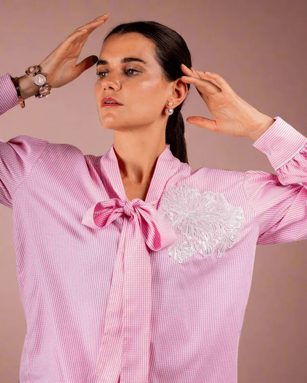 Pink_Premium_Glamorous_Rayon_Shirt_For_Women