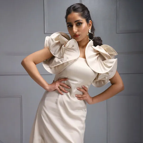 White_Premium_Glamorous_Satin_Dress_For_Women