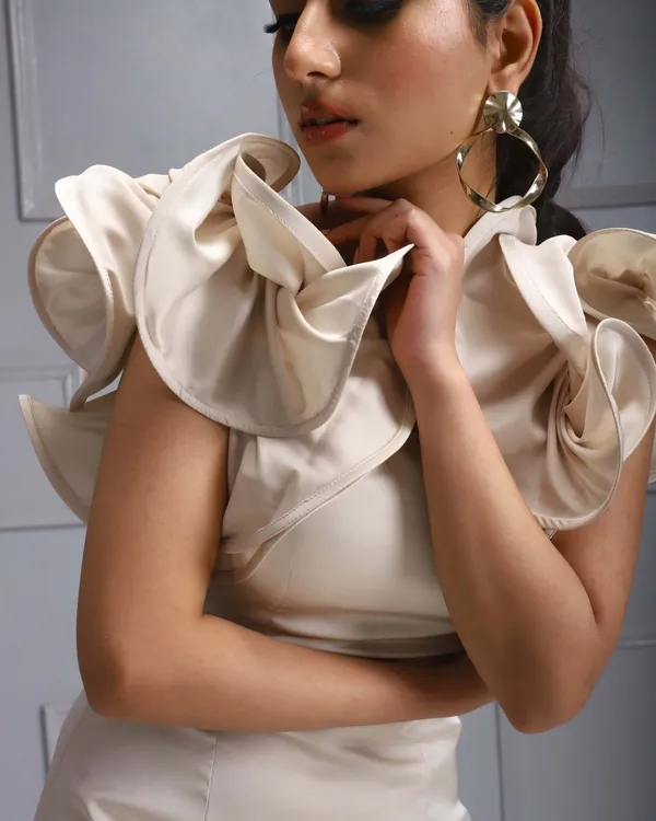 White_Premium_Glamorous_Satin_Dress_For_Women