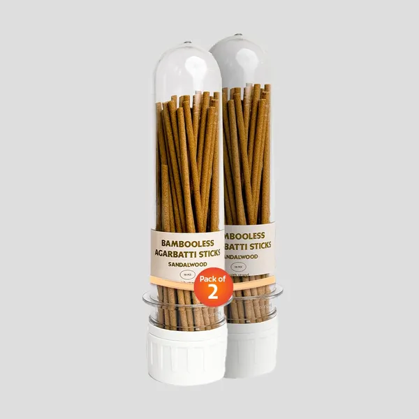 Bambooless_Sandalwood_Agarbatti_Sticks_6_With_Free_Stand_50Pcs_Each_(Pack_Of_2)