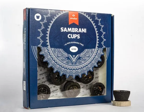 Pack_Of_1_Cylindrical_Sambhrani_Cups_(12_Pieces)_With_Stand,Armatic_Dhoop_Cones
