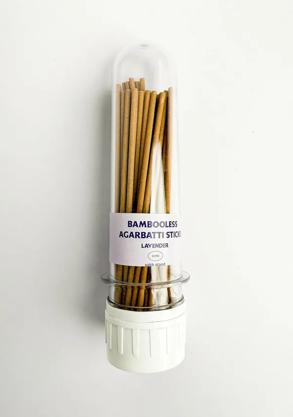 Bambooless_Lavender_Agarbatti_Sticks_6_With_Free_Stand_50Pcs_Each_(Pack_Of_2)
