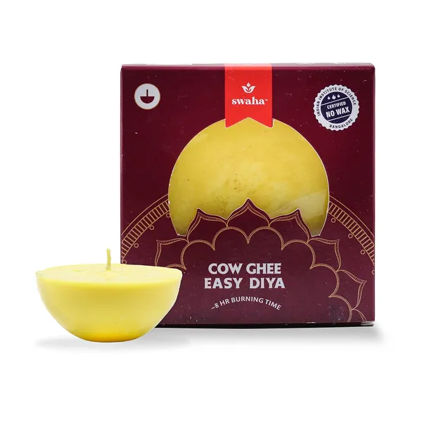 Combo_Of_Swaha_Cow_Ghee_Diya_8Hrs_&Swaha_Vegan_Diya_Tea_Light_12Pcs_Pack_Of_1)_(Vegan_Ghee_Tea_Lights_12_Pieces_Diya_Batti_0.123_Kg)