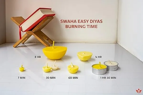 Combo_Of_Swaha_Cow_Ghee_Diya_8Hrs_&Swaha_Vegan_Diya_Tea_Light_12Pcs_Pack_Of_1)_(Vegan_Ghee_Tea_Lights_12_Pieces_Diya_Batti_0.123_Kg)