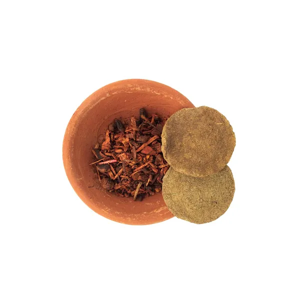 Combo_Of_Swaha_Havan_Kit_Bring_An_Positive_Energy_From_Your_Pooja_Swaha_Kubera_Yantra_With_Gold_Plated_(Kubera_Yantra_8_X_8.5_Cm_Havan_Kit_With_Samagri_50G_Cow_Dung_Cake_8_Pieces_Mud_Plate_1_Piece)