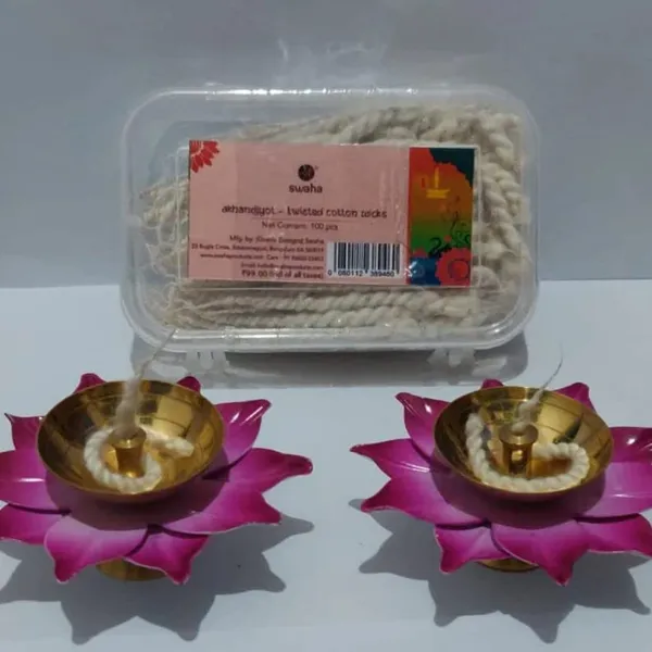 Combo_Products_Lotus_Diya_Pack_Of_2_Akhand_Jyoth_Short_Wicks_Daily_Pooja_Products_Simplify_Your_Daily_Pooja_Rituals