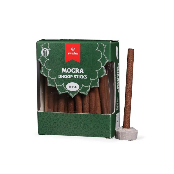 Combo_Of_Swaha_Vandan_Agarbatti_&Swaha_Mogra_Dhoop_Stick_(Vandan_Agarbatti_20_Pieces_Mogra_Dhoop_Stick_30_Pieces)