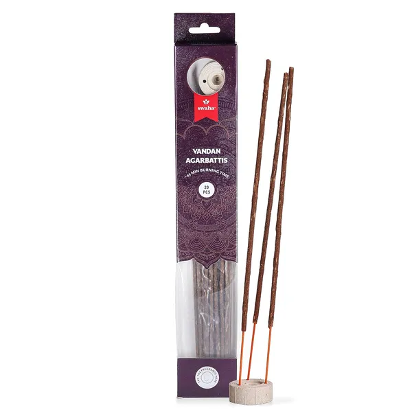 Combo_Of_Swaha_Vandan_Agarbatti_&Swaha_Mogra_Dhoop_Stick_(Vandan_Agarbatti_20_Pieces_Mogra_Dhoop_Stick_30_Pieces)
