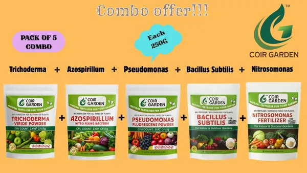 COIR_GARDEN_Combo_of_5_(Each_250g)_-_Trichoderma_+_Azospirillum_+_Pseudomonas_+_Bacillus_Subtills_+_Nitrosomonas.