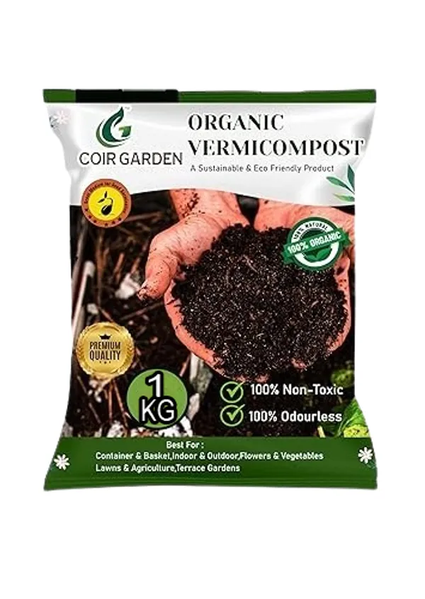 COIR_GARDEN_1_KG_Vermicompost_Fertilizer_|_Organic_Plant_Boost_for_Indoor_&_Outdoor_Gardens_#Vermicompost_#OrganicFertilizer_#IndoorPlants_#OutdoorGardening_#SoilHealth_#EcoFriendly_#SustainableGardening
