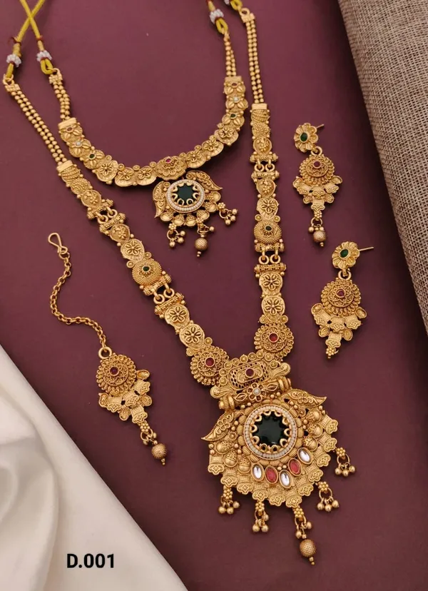 Gold_Plated_Necklace_Premium_Rajwadi_Look_mett_finish__Necklace_Set_For_Women
