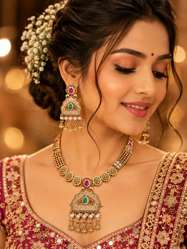 Rajwadi_necklece_For_High_Gold_Plated