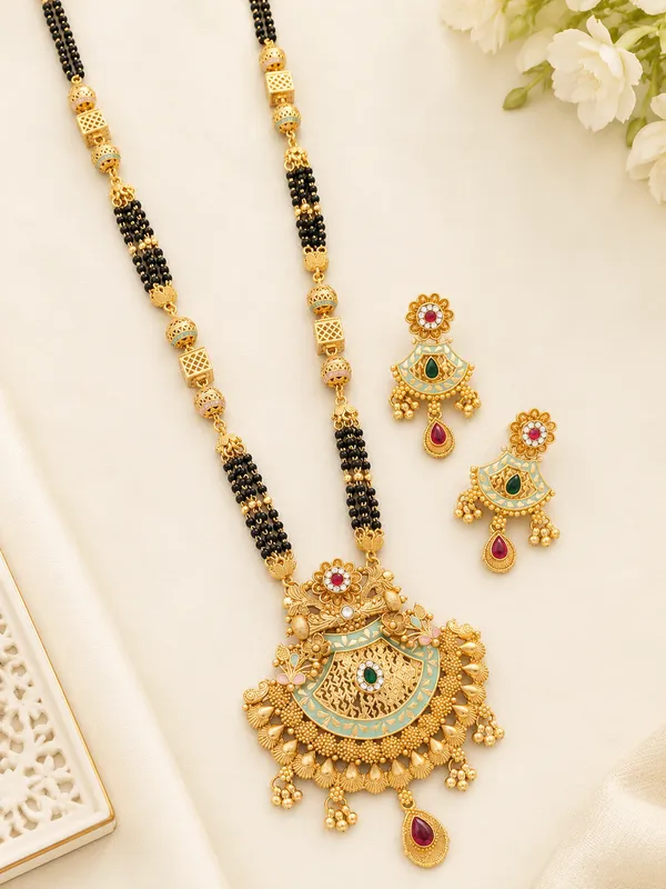 premium_look_mangalsutra_with_earingset_