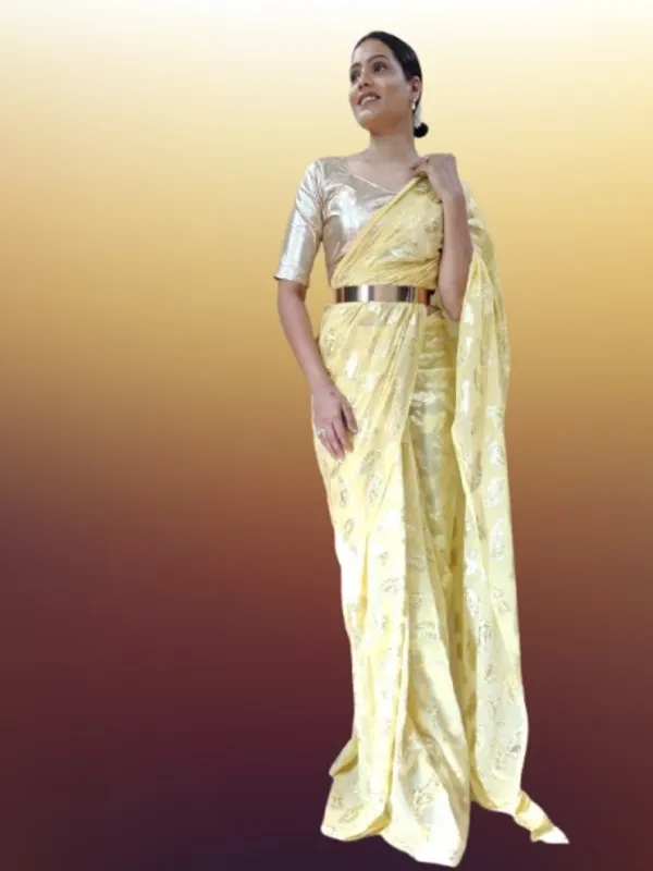 Multicolor_1_Min_Soft_Georgette_Shining_Foil_Saree_Ready_To_Wear