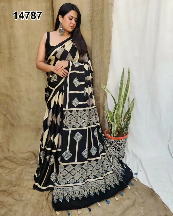 Black_&_Beige_Geometric_Block_Digital_Print_Saree__Original_Japan_Satin_(Devsena_satin)